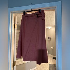 Orange mid calf skirt